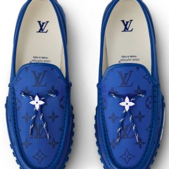 Louis Vuitton Other - Louis Vuitton Men’s Royal Blue Monogram Driving Loafers